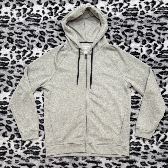 Kenneth Cole Other - Kenneth Cole Light Gray Zip-Up Hoodie